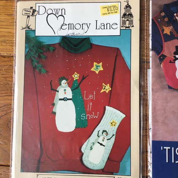 Lot of 10 Crafts Sewing Applique Christmas Santa Snowman Angel Patterns 1990's - Picture 2 of 11